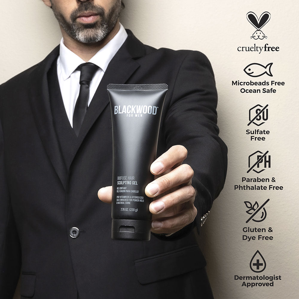 Men's Hair Sculpting Gel – Medium Hold, Silicone-Free