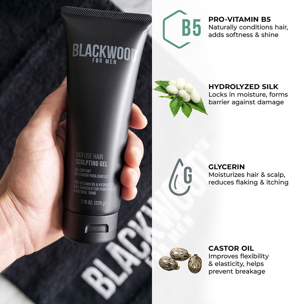 Men's Hair Sculpting Gel – Medium Hold, Silicone-Free