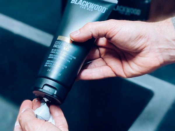 Men's Cooling Clay Face Wash – Activated Charcoal & Menthol